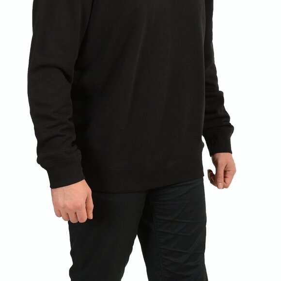 Versace Men's Black Logo Print Crewneck Sweatshirt US 3XL IT 58 - Picture 2 of 6